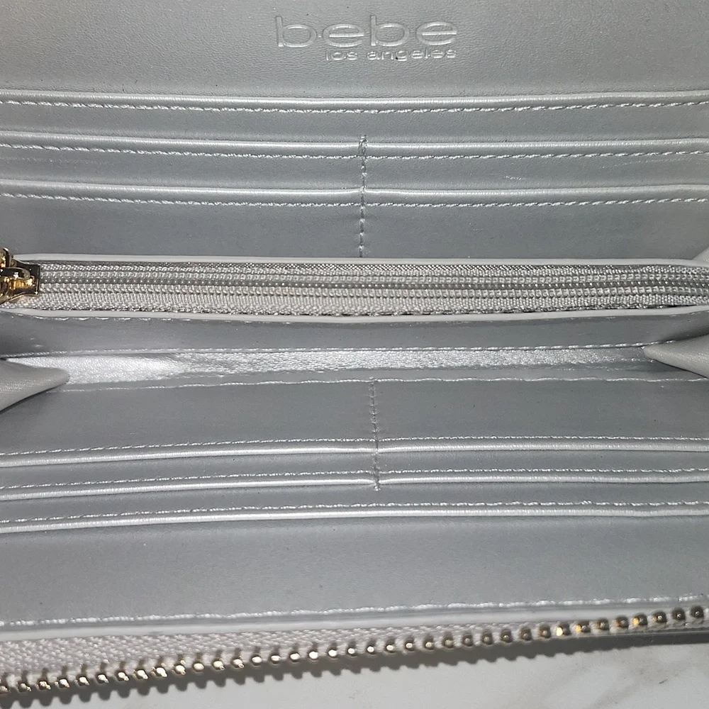 Bebe Irridescent Zip Around Wallet - Picture 5 of 13